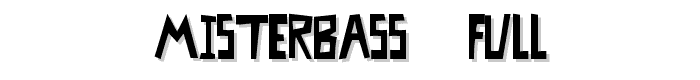 MisterBass  Full font
